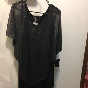 Little black glitter dress